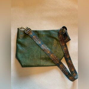 Green crossbody with beautiful strap